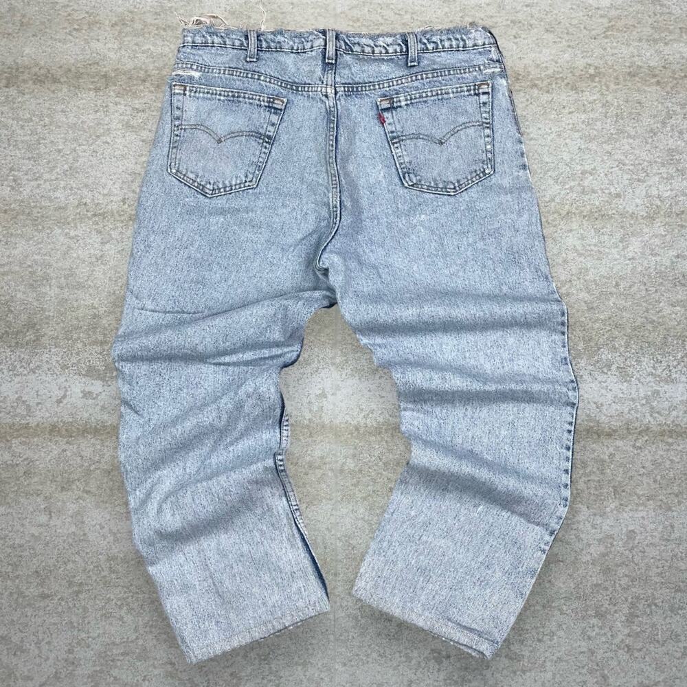 Vintage 80s Levis Jeans 540 40x28 Relaxed Fit Light Wash Made in USA Distressed